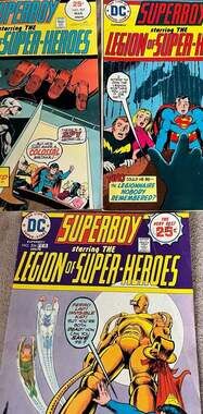 Lot of 3 DC Comics: Superboy Starring the Legion of Super-Heroes Nos. 204, 206,